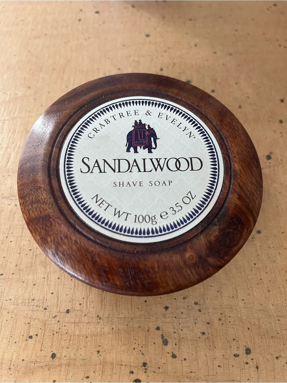 Crabtree & Evelyn Sandalwood Shave Soap Unused